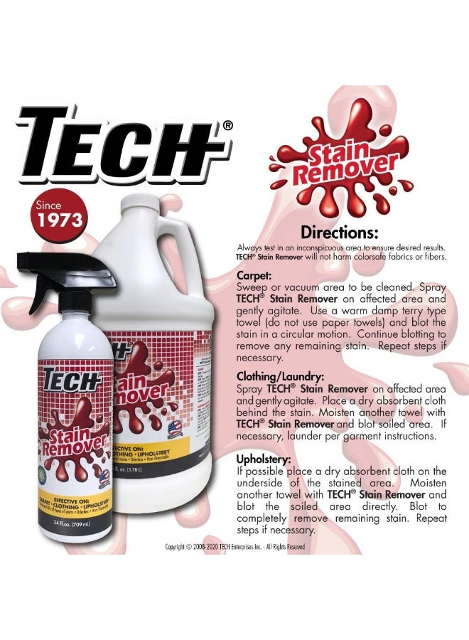 TECH Multi-Purpose Stain Remover, 8 oz Bottle, For Carpet, Clothes, Upholstery, and Other Fabrics - Image 3